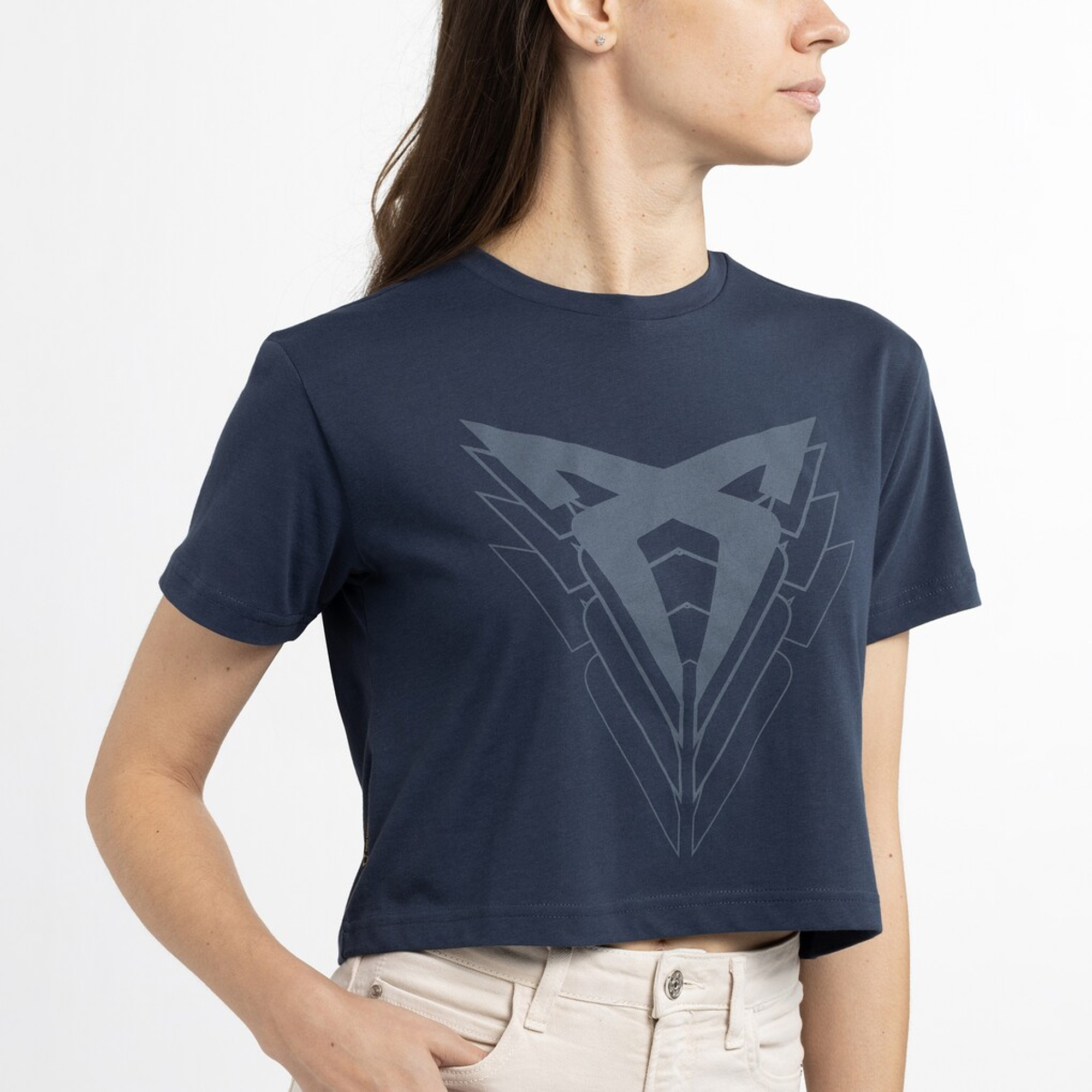 CUPRA BIG LOGO MOONSLATE T-SHIRT WOMAN M — imagen 2
