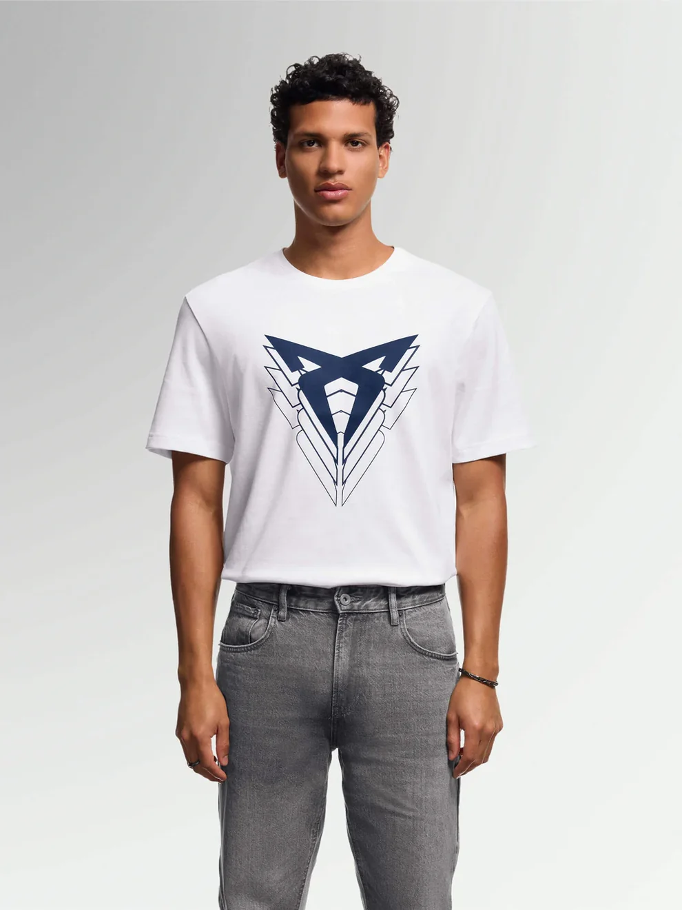 CUPRA BIG LOGO WHITE T-SHIRT MAN L