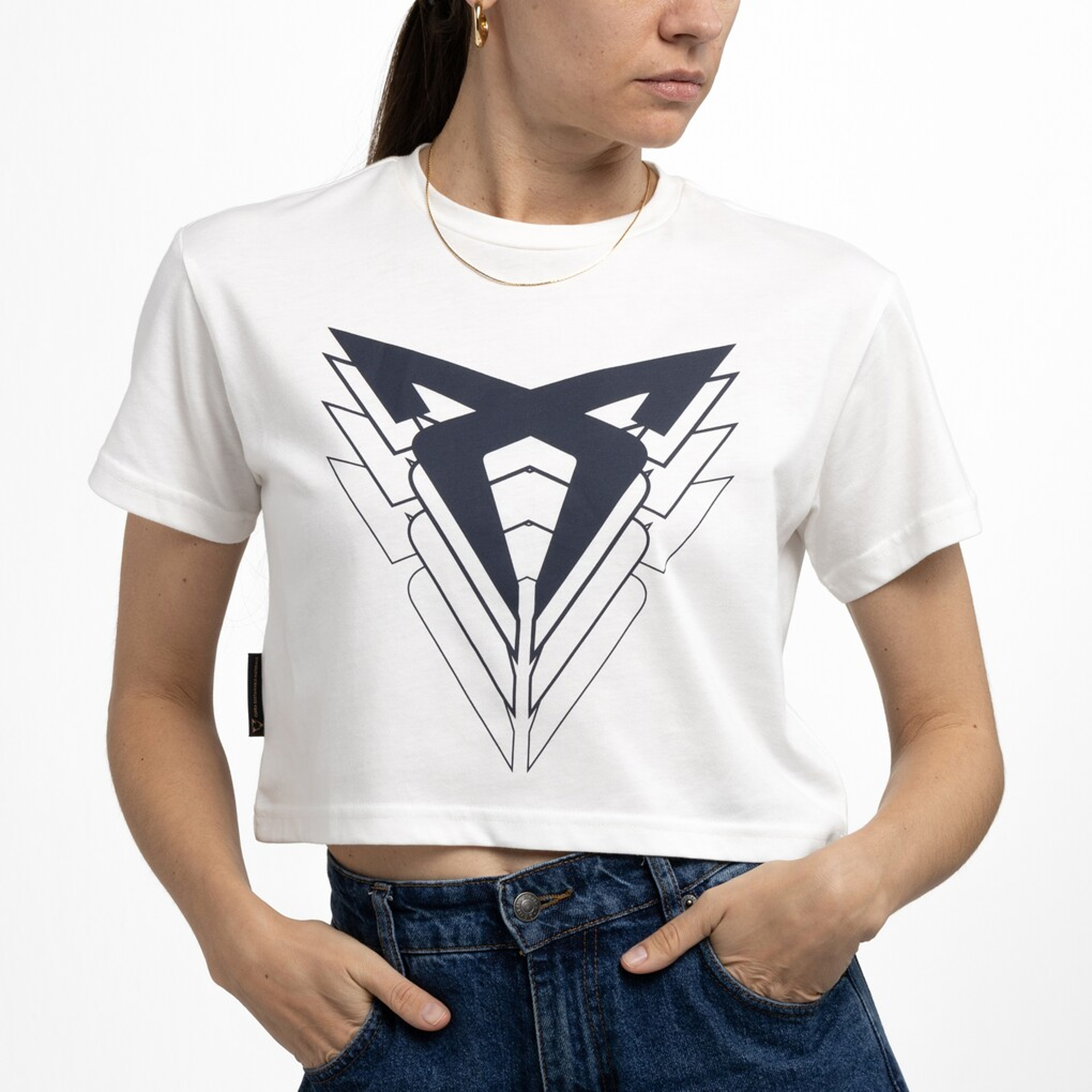 CUPRA BIG LOGO WHITE T-SHIRT WOMAN L — imagen 2