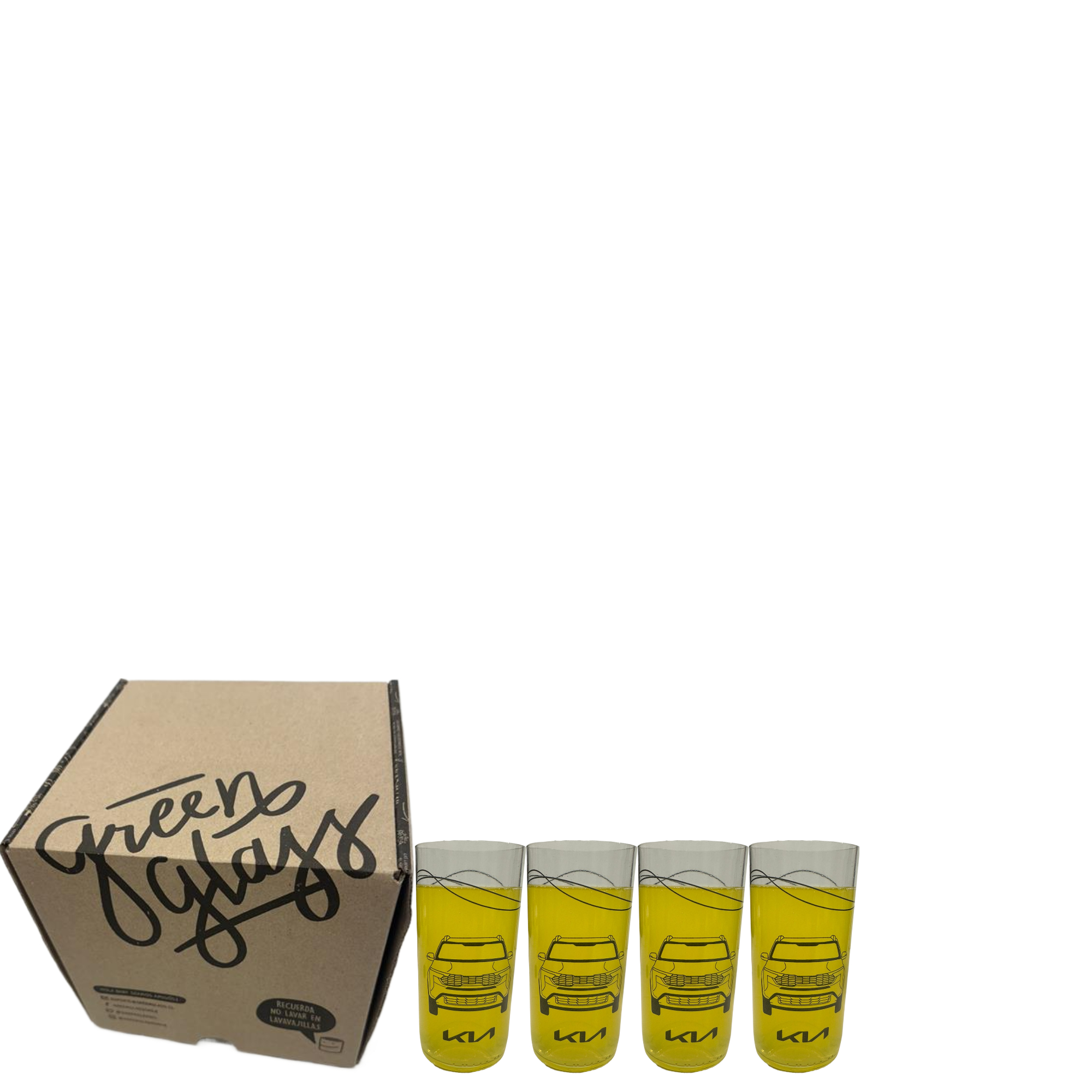 JUEGO DE 4 VASOS 500 ML KIA SONET