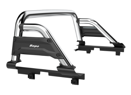 BARRA SOBRE RIEL ELEGANCE B5 BEPO NEW RANGER XL/XLS/XLT/RAPTOR D/C - CROMO